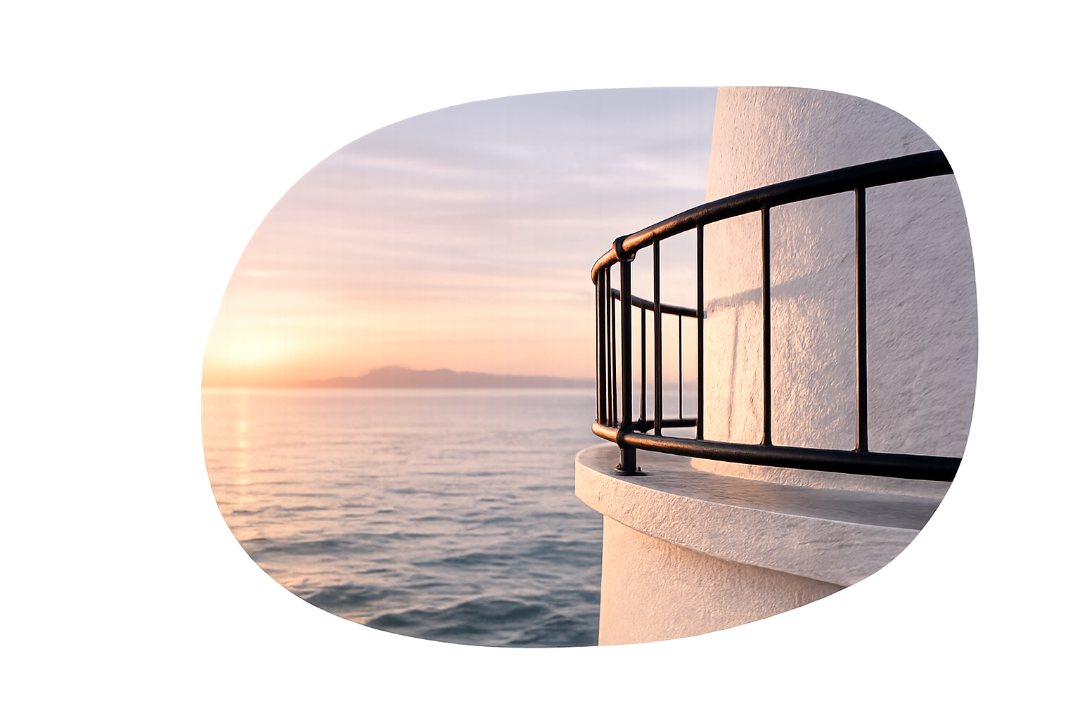 Column Overlooking Sea Img